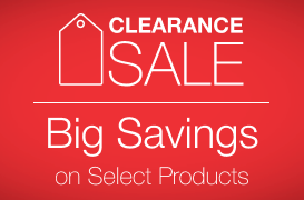 Enjoy big savings on select products with our Clearance Sale. Save now.